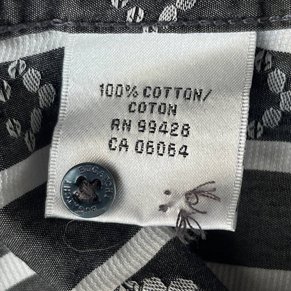 Bugatchi Uomo Shirt Mens Extra Large XL Gray White Striped Patterned Button Up - Picture 7 of 11